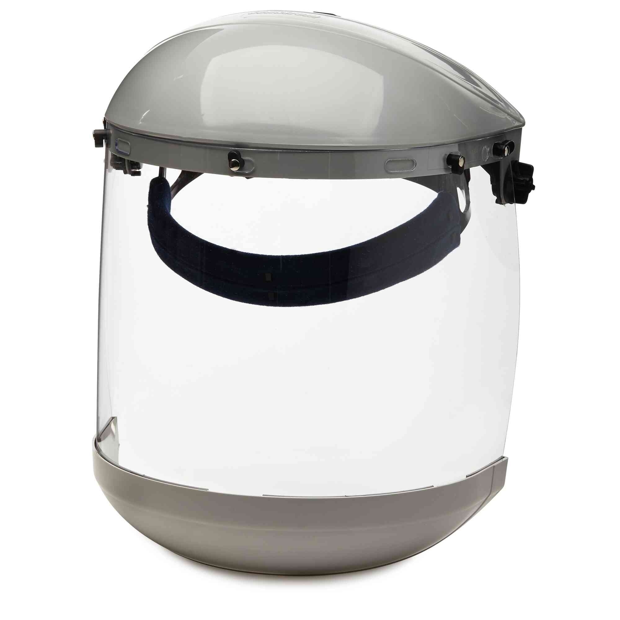 Sellstrom® - Face Shield - 303 Series - 8" x 15.5" x 0.40" Window - Clear - Ratcheting Headgear - Dual Crown - Model # S30310